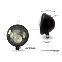 Phare avant universel daymaker led noir