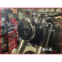 Grille de phare avant cafe racer 17,8 cm