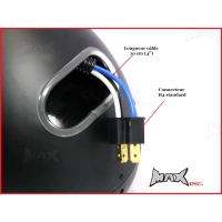 Phare avant universel 'mesh grill' noir ou chrome
