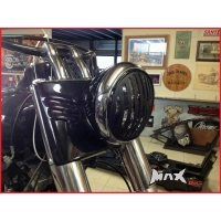 Grille de phare avant cafe racer 17,8 cm