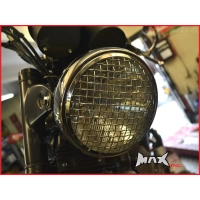 Phare avant universel 'mesh grill' noir ou chrome