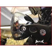 Phare avant universel 'mesh grill' noir ou chrome