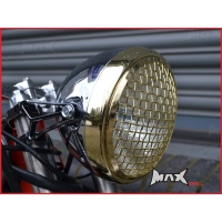 Phare avant universel 'mesh grill' noir ou chrome