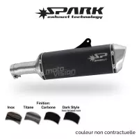 Echappement spark moto guzzi griso 1200 2009-2010 modèle force / dark style