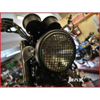 Phare avant universel 'mesh grill' noir ou chrome