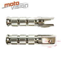 Paire de repose-pieds avant en aluminium anodisé honda