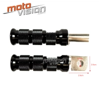 Paire de repose-pieds avant en aluminium anodisé honda