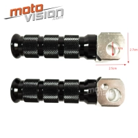 Paire de repose-pieds avant en aluminium anodisé suzuki