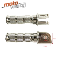 Paire de repose-pieds avant en aluminium anodisé ducati