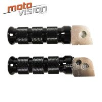 Paire de repose-pieds avant en aluminium anodisé yamaha