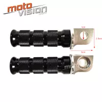 Paire de repose-pieds avant en aluminium anodisé suzuki