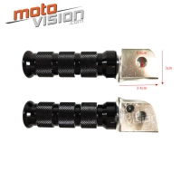 Paire de repose-pieds avant en aluminium anodisé ducati