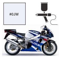Peinture tricouche suzuki pearl still white 1000 gsx-r 2001-2002