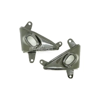 Paire de caches lateraux hauts carbone kawasaki zx6r 2005-2006