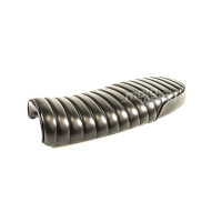 Selle noire café racer cuir universelle 63 cms