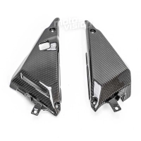 Caches latéraux sous selle carbone vernis kawasaki ninja 650 2017-2019