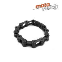 Bracelet chaîne à maillons moto noir