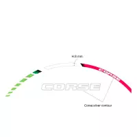 Liserets de jantes ducati corse tricolore
