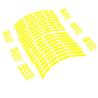 Liserets de jantes 17" - couleur jaune fluo