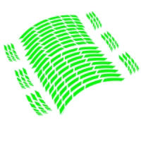 Liserets de jantes 17" - couleur vert fluo