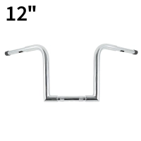Guidon z bar chrome 12" harley davidson sportster touring road king glides 883 1200