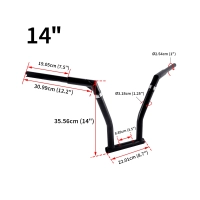 Guidon breezer 1" 14"