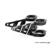 Support de phare stomp noir & alu pour fourche de 32 à 59 mm - droite