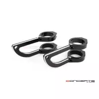 Support de phare rogue noir & alu pour fourche de 32 à 59 mm