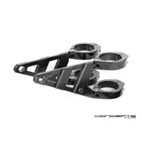 Support de phare stomp noir pour fourche de 32 à 59 mm - droite