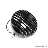 Schwarzer scheinwerfergrill 5,9" - 15cm en métal harley davidson sportster 883 1200 2004-2014