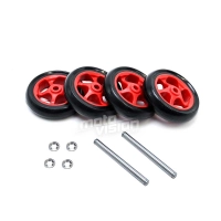 Kit roues béquilles avants/arrières + 1.5cm de hauteur