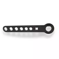 Clé démontage tête amortisseur avant 28-14 mm avec renflement semi-circulaire