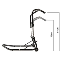 Béquille avant sous t de fourche ajustable et universelle