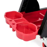 Tabouret de travail mobile avec plateau de rangement