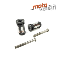 Paire d'embouts de sélecteur de vitesse et de frein noir harley touring softail /sportster /street glide