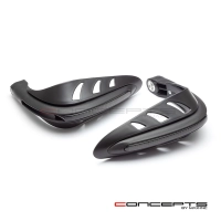 Protège main avec feu de position bleu et clignotants 22mm