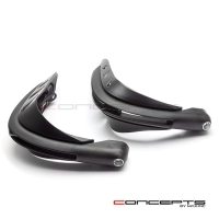 Protège main avec feu de position bleu et clignotants 22mm