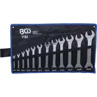 Jeu de clés plates | 6x7 - 30x32 mm | 12 pièces