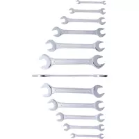 Jeu de clés plates | 6x7 - 30x32 mm | 12 pièces