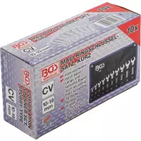 Jeu de clés mixtes | extra courtes | 10 - 19 mm | 10 pièces