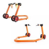 Lot de béquille avant / arrière monobloc patins