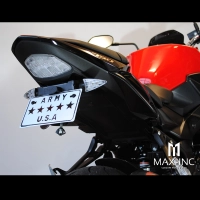 Paire de clignotants "tête de lance" couleur carbone