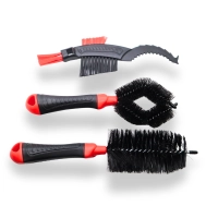 Kit de nettoyage chaîne moto – 3 brosses