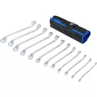 Jeu de clés à oeil doubles bgs| coudées | 6 x 7 - 30 x 32 mm | 12 pièces