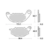 Jeu de plaquettes ap racing route métal fritté avant
