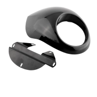 Carénage de phare avant noir pour harley sportster dyna fx xl fork