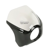 Carénage de phare avant noir avec bulle pour harley touring softail sportster