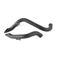 Ligne d'échappement 1 3/4" noir mat pour harley davidson softail bobber chopper touring dyna fxd / fxdwg