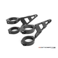 Support de phare stomp noir pour fourche de 32 à 59 mm - gauche