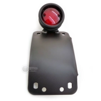 Support de plaque noir avec éclairage